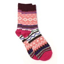 Coral Mix Nordic Knit Socks by Peace of Mind